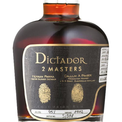 Dictador 2 Masters Glenfarclas 1972 Colombian Rum - Image 2